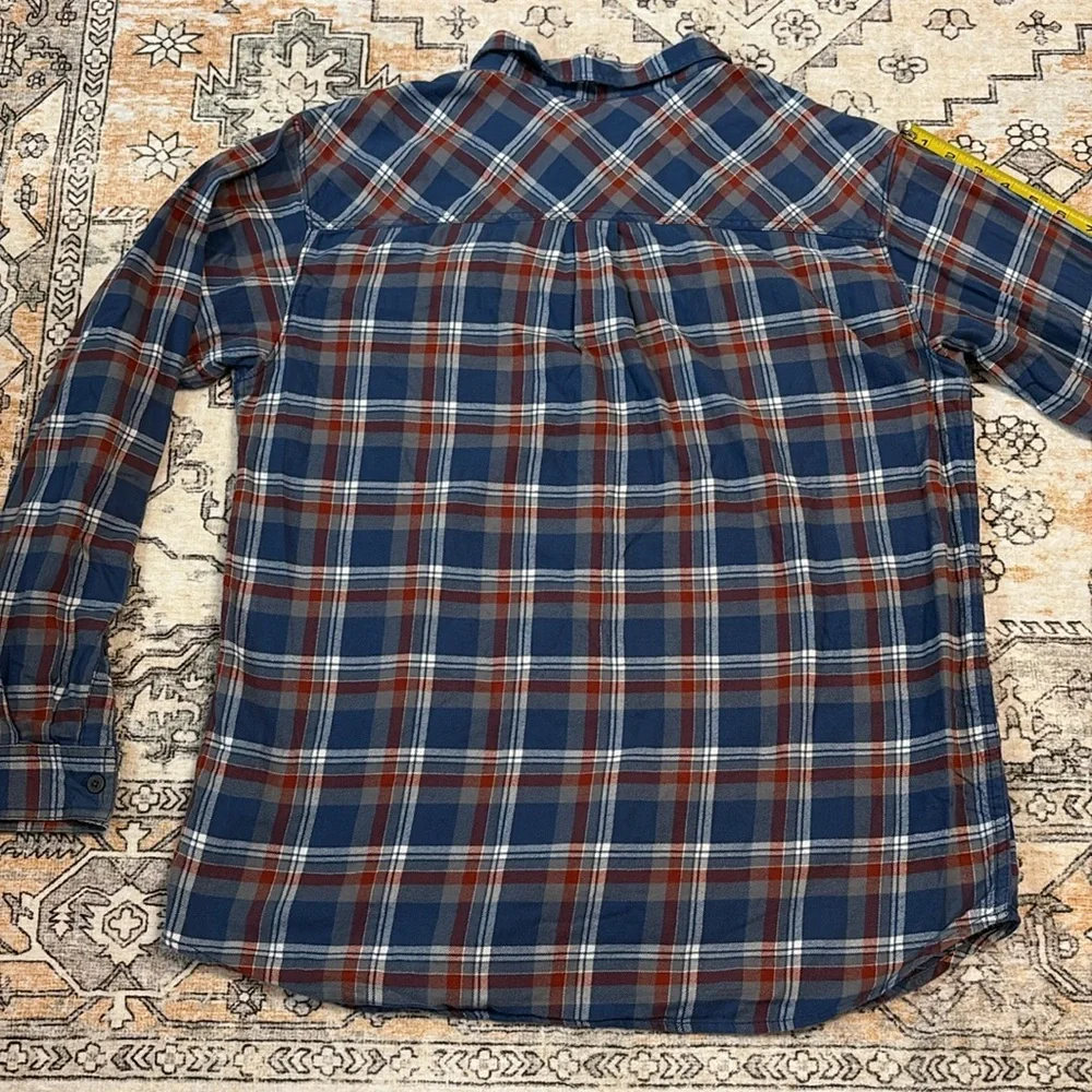 COLUMBIA L plaid 💯 cotton button down plaid flannel shirt